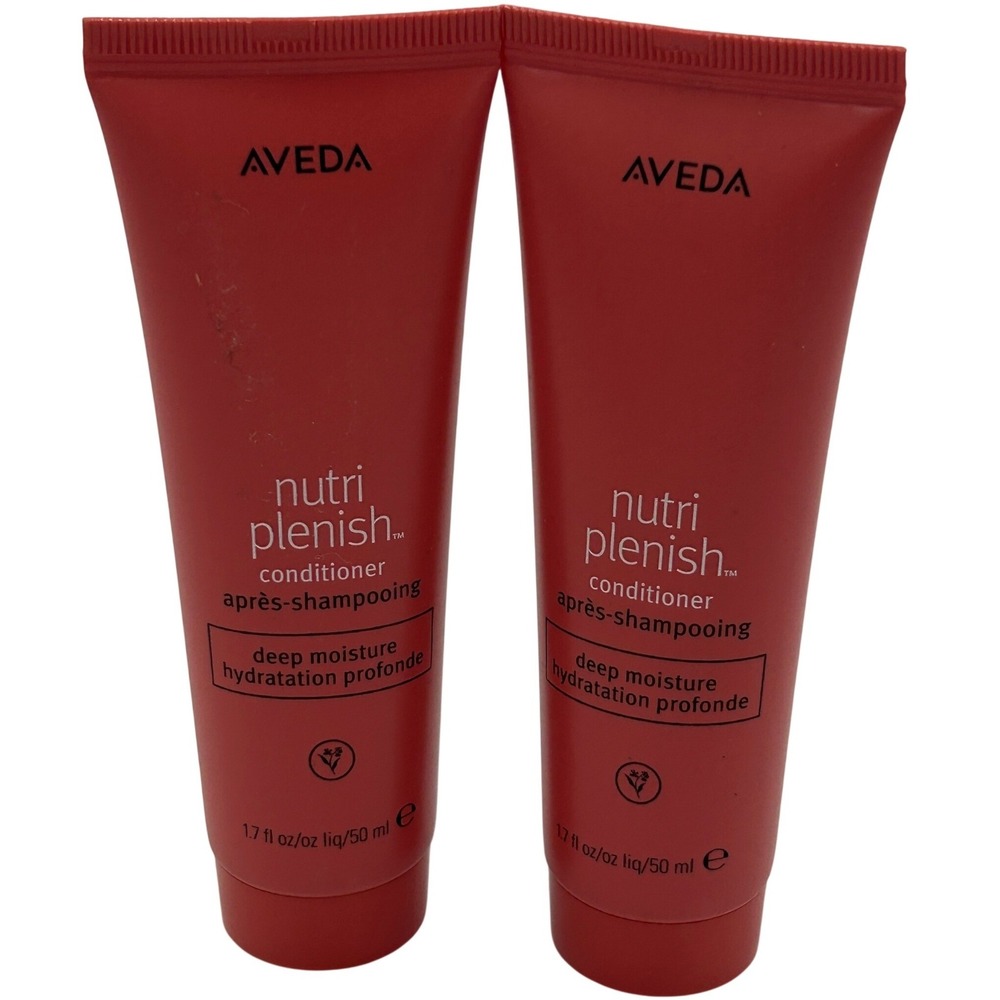 Aveda Nutriplenish Conditioner Unisex 1.7oz x2 Pink New Deep Moisture Travel Set